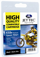 Jet Tec ( Made in the UK) Black Lightfast Ink Cartridge for T032140, 36ml