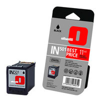 Olivetti IN501 Standard Capacity Black Ink Cartridge, 11ml