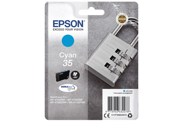 Cyan Epson 35 Ink Cartridge (T3582) Printer Cartridge
