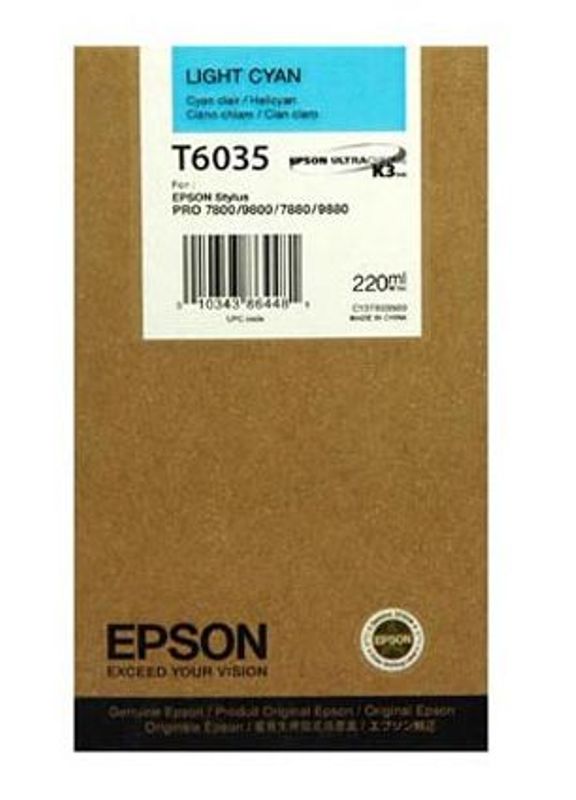 Light Cyan Epson T6035 Ink Cartridge (C13T603500) Printer Cartridge