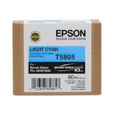 Light Cyan Epson T5805 Ink Cartridge (C13T580500) Printer Cartridge