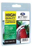 M26 Replacement Black Ink Cartridge (Alternative to HP No 26, 51626A)