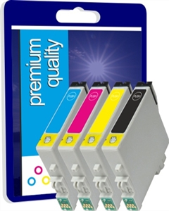 Premium High Capacity Compatible Multipack CMYK Ink Cartridges for T128540, 58ml