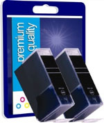 Premium Twin Pack Compatible Black Ink Cartridges for BCI-3EBK ( BCI3e Black )