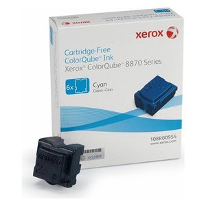 Xerox ColorQube 6 Solid Cyan Ink Wax Sticks, 17.3K Yield
