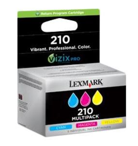 Lexmark 210 Return Program C/M/Y Multi Pack Ink Cartridges - 014L0268E
