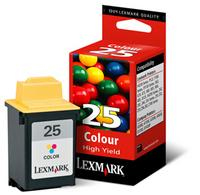 Lexmark Extra High Capacity No 25 Colour Ink Cartridge - 15M0125