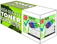 High Capacity Cyan Laser Toner Cartridge Compatible with Canon 707C