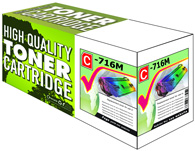 Magenta Laser Toner Cartridge Compatible with Canon 716M