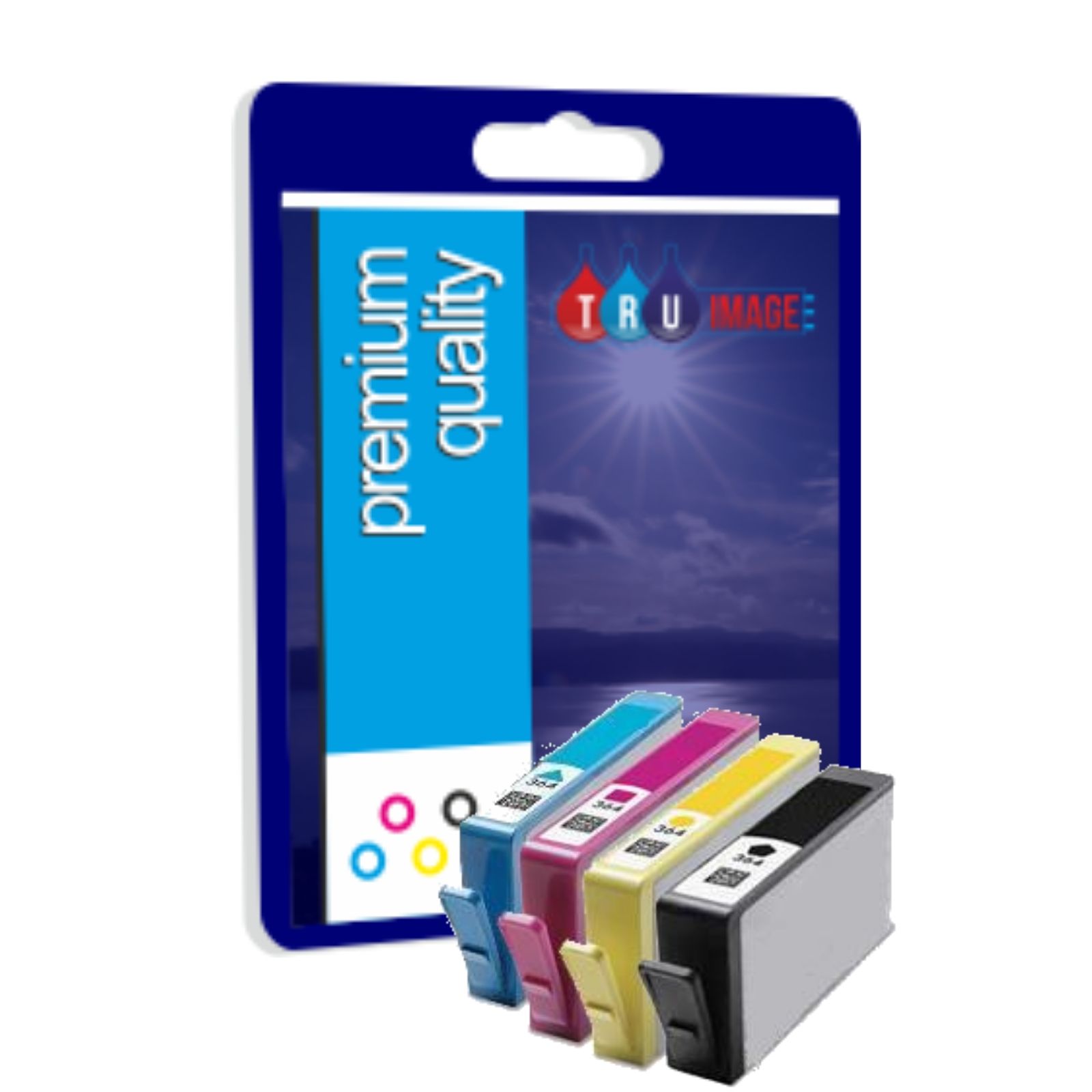 Premium Ink Cartridges for HP 364XL Quad Pack