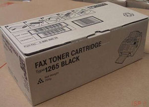 Ricoh Type 1265 Black Fax Toner Cartridge, 4.3K Page Yield
