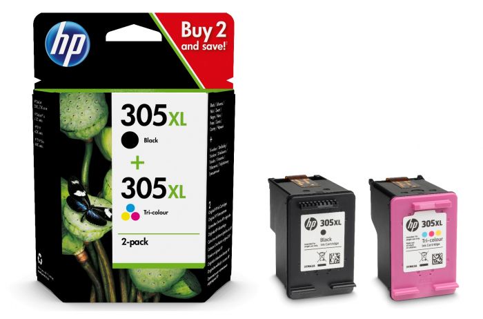 Black & Tri Colour HP 305XL Ink Cartridge Multipack - 6ZA94AE