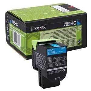 Lexmark 702HC High Capacity Return Program Cyan Toner Cartridge, 3K Page Yield