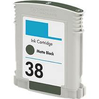 Replacement 38 Matte Black Pigment Ink Cartridge for C9412A