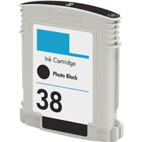 Replacement 38 Photo Black Pigment Ink Cartridge for C9413A