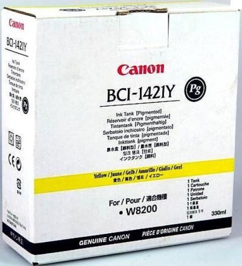 Canon BCI1421Y Pigmented Yellow Ink Cartridge, 330ml