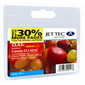 Jet Tec CLI-521 Cyan Ink Cartridge, 11ml