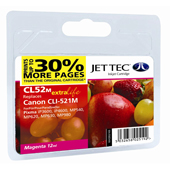 Jet Tec CLI-521 Magenta Ink Cartridge, 11ml