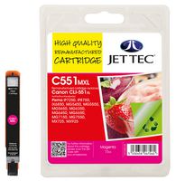 Jet Tec CLI-551XL Magenta Ink Cartridge, 11ml