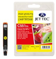 Jet Tec CLI-551XL Yellow Ink Cartridge, 11ml