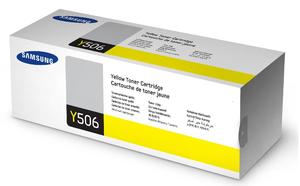Samsung Standard Capacity CLT Y506S Yellow Laser Toner Cartridge, 1.5K Page Yield