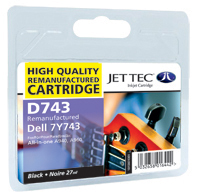 Replacement Black Ink Cartridge (Alternative to Dell 7Y743)