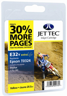 Jet Tec ( Made in the UK) Yellow Ink Cartridge for T032440, 20.5ml