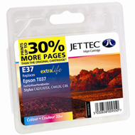 Jet Tec ( Made in the UK) Colour Ink Cartridge for T037401, 33ml