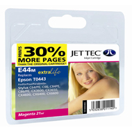 Jet Tec ( Made in the UK) Lightfast Magenta Ink Cartridge for T044340, 21ml