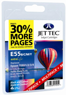 Jet Tec (Remanufactured in the UK) Black, Cyan, Magenta, Yellow Ink Cartridge for T055640