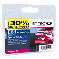 Jet Tec ( Made in the UK) E61M Compatible Magenta Ink Cartridge for T061340, 8ml