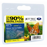 Jet Tec  E71Y Yellow Ink Cartridge for T071440, 5.5ml