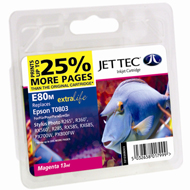 Jet Tec ( Made in the UK) E80M Compatible Magenta Ink Cartridge for T080340, 7.4ml