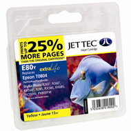 Jet Tec ( Made in the UK) E80Y Compatible Yellow Ink Cartridge for T080440, 7.4ml