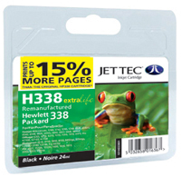 Replacement 15% More Pages Black Ink Cartridge (Alternative to HP No 338, C8765E)