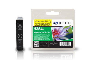 Jettec Replacement Black Ink Cartridge (Alternative to HP No 364, CB316E)