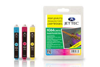 Jettec Replacement High Capacity Multi Pack CMY Ink Cartridges (Alternative to HP No 364XL)