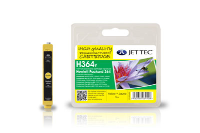 Jettec Replacement Yellow Ink Cartridge (Alternative to HP No 364, CB320E)