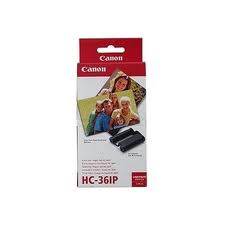 Canon HC 36IP Color Ink Cartridge plus 36 Sheets Credit Card Size Photo Paper
