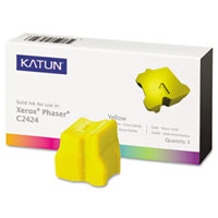 Katun Compatible 3 Yellow Solid Ink Wax Sticks