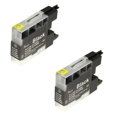 Compatible Brother LC1240BK Ink Cartridges (Twin Black LC-1240 Inkjet Printer Cartridges)