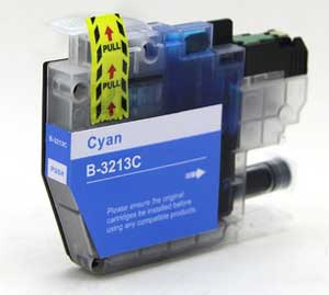 Brother LC3213C Cyan Ink Cartridge - High Capacity Compatible LC-3213C Inkjet Printer Cartridge