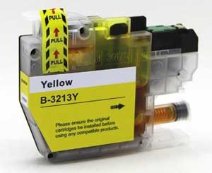 Brother LC3213Y Yellow Ink Cartridge - High Capacity Compatible LC-3213Y Inkjet Printer Cartridge