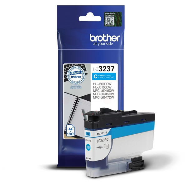 Brother LC3237C Ink Cartridge Cyan, LC-3237C Inkjet Printer Cartridge