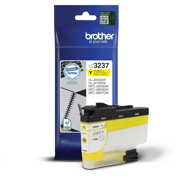 Brother LC3237Y Ink Cartridge Yellow, LC-3237Y Inkjet Printer Cartridge