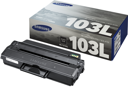 Samsung MLT D103L High Capacity Laser Toner Cartridge, 2.5K Page Yield