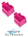 Media Sciences Compatible 2 Magenta Solid Ink Wax Sticks