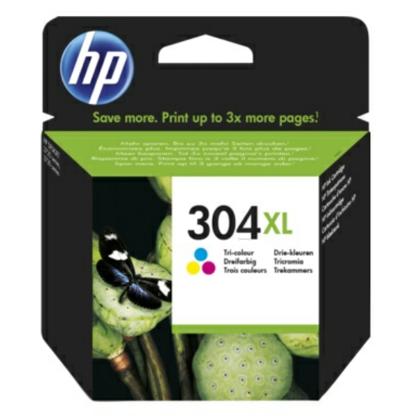 High Capacity Color HP 304XL Ink Cartridge N9K07AE