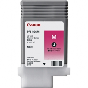 Canon PFI 104M Magenta Ink Cartridge, 130ml