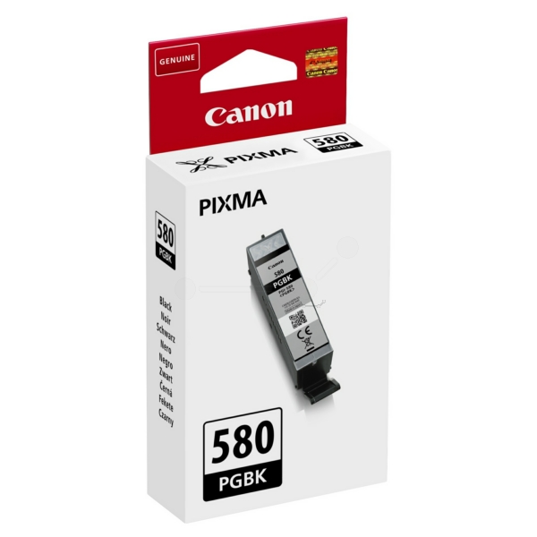 Black Ink Cartridge Canon PGI-580 PGBK, 11.2ml